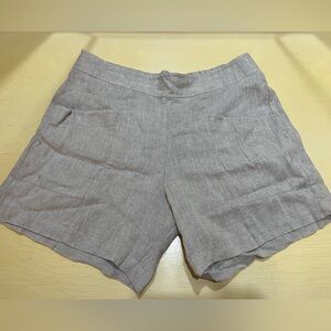 NWT Ivy Jane High Waist Oatmeal Linen Shorts